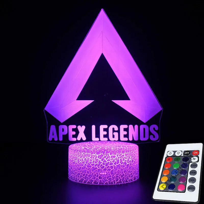 LC742-RM Новинка, 3D иллюзия, светодиодная лампа, Apex Legends Pathfinder, фигурка, Ночной светильник, защита для детей, подарок, APEX, игрушки для геймеров - Цвет: LC742-RM