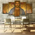 5 шт. Холст Картина христианский Иисус картина Hd Печать модульная рамка постер художника украшение дома гостиная росписи