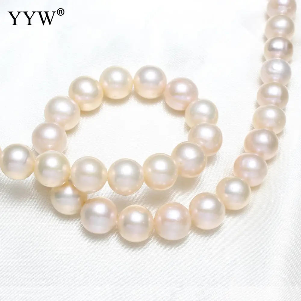 YYW 2018 Новая мода Культивированный круглый пресноводный жемчуг BeadsWedding ювелирные