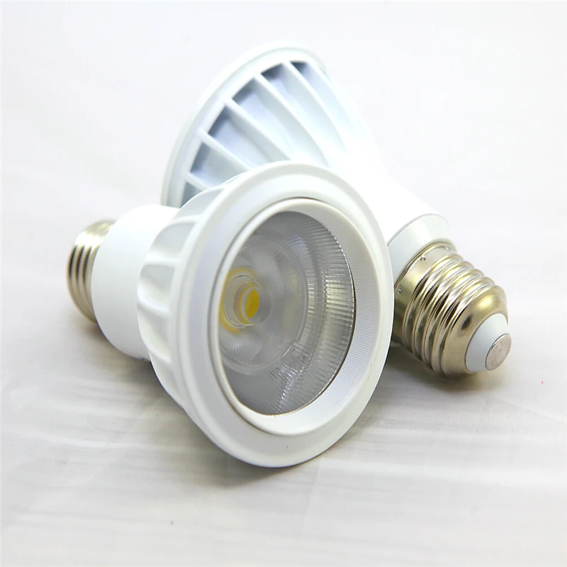 PAR20 алюминиевая + стеклянная крышка LED лампа 10 Вт E27 Светодиодная COB точечное