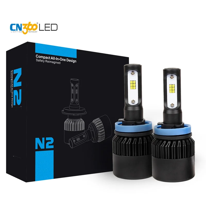 2 шт. Автомобильные светодиодные лампы для автомобильных фар 6000 К лм 72 Вт|car