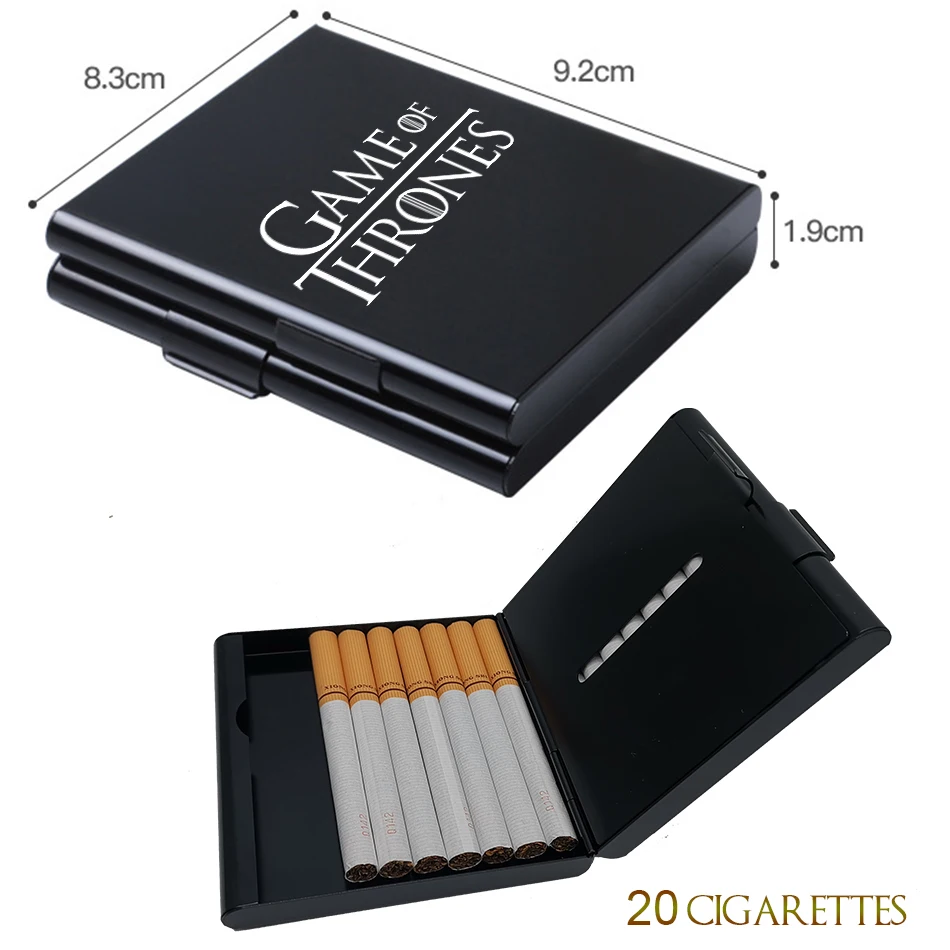 Алюминиевый портсигар-портативный folio holder lightweigt-I Smoke and I hou вещь-идеально подходит для любителей-Игра престолов