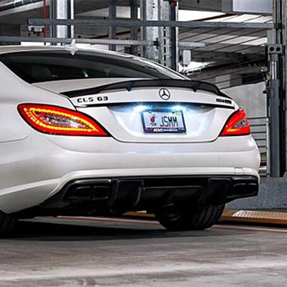 W218 стиль Renntech FRP задний спойлер для автомобиля Mercedes Benz CLS 2011 2013|spoiler wing|rear lip spoilerrear