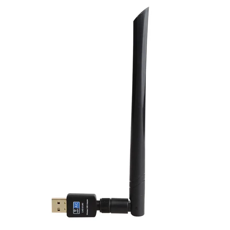 Двухдиапазонный usb-адаптер Chielecna 600 Мбит/с AC600 2 4 ГГц 5 8 ггц Wifi с антенной ПК