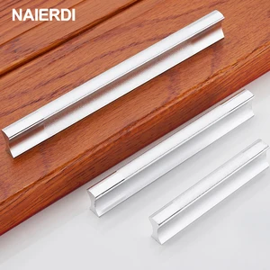 Ручка для выдвижных ящиков NAIERDI, кухонные ручки из алюминиевого сплава, держатель для шкафа, чехол, съемник для шкафа, оборудование для обработки мебели