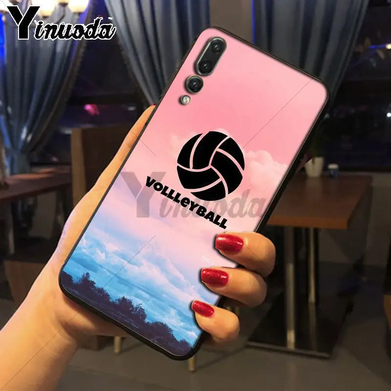 Yinuoda люблю волейбол спорт DIY роскошный защитный корпус телефона для huawei p20 pro p20lite