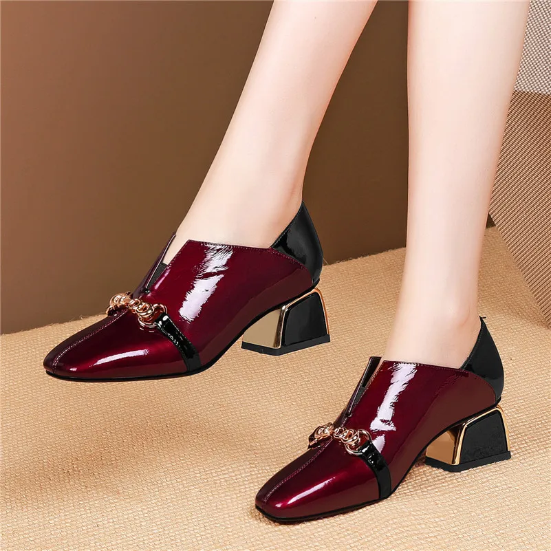 Женские туфли-лодочки на высоких каблуках FEDONAS белые туфли из натуральной кожи с