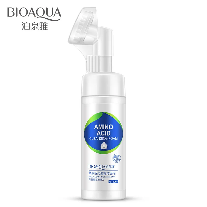 BIOAQUA аминокислота очищающая пена для лица Очищающая маска пор увлажнение кожи