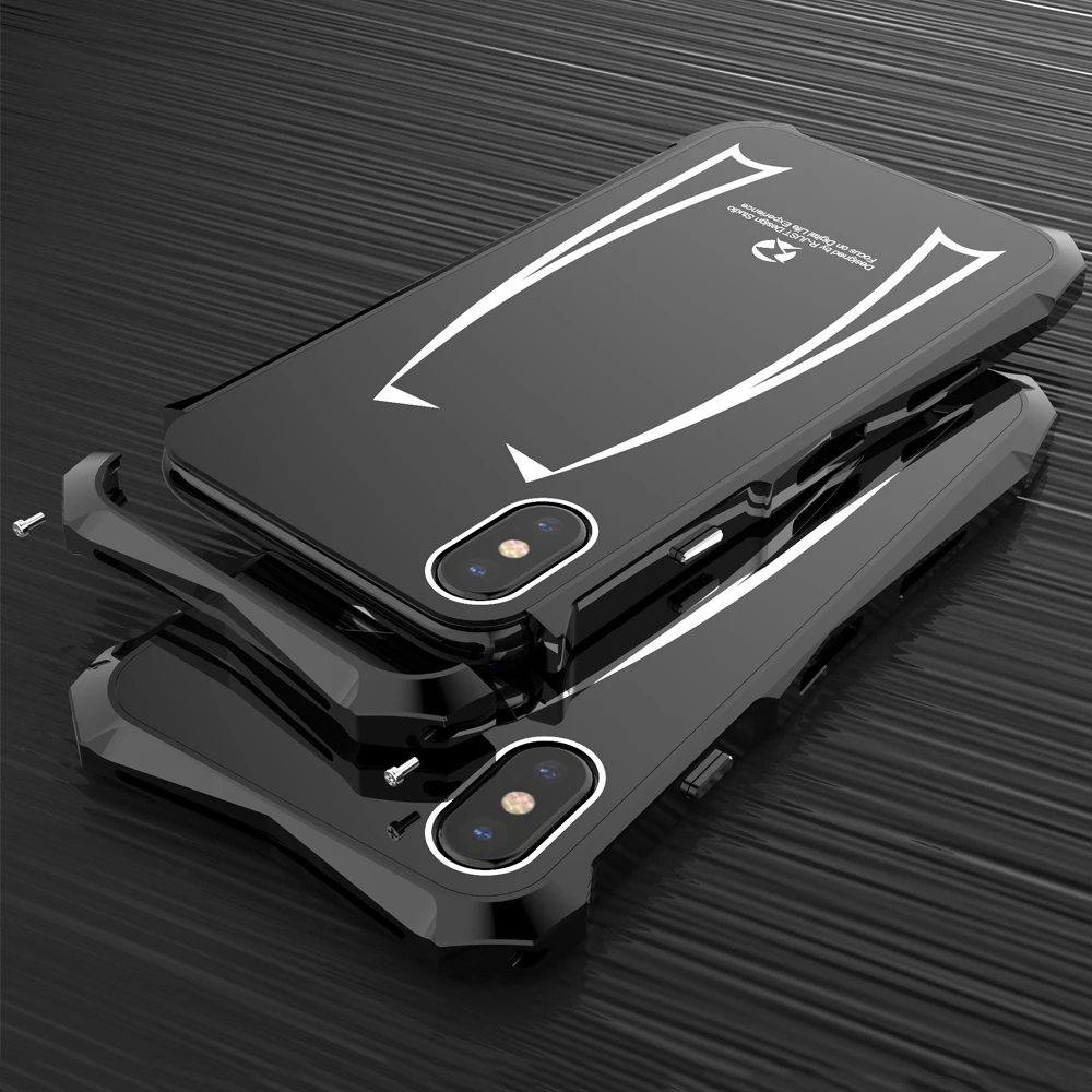 Чехол для iPhone XS Max Роскошный Жесткий металлический алюминиевый акриловый