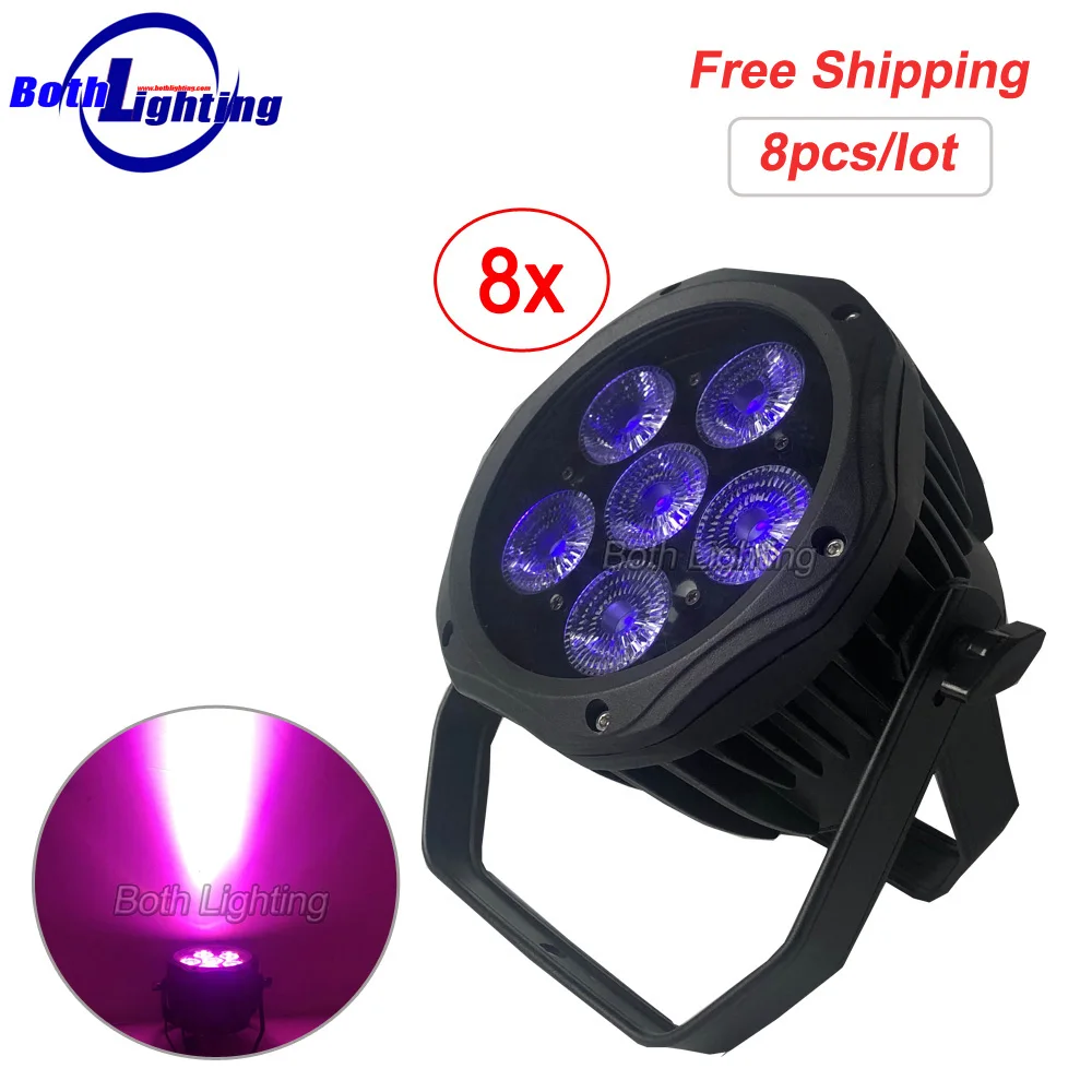 СВЕТОДИОДНЫЙ световой эффект DJ Party LED Light IP54 6*18 Вт RGBWA + UV 6in1 DMX Водонепроницаемая