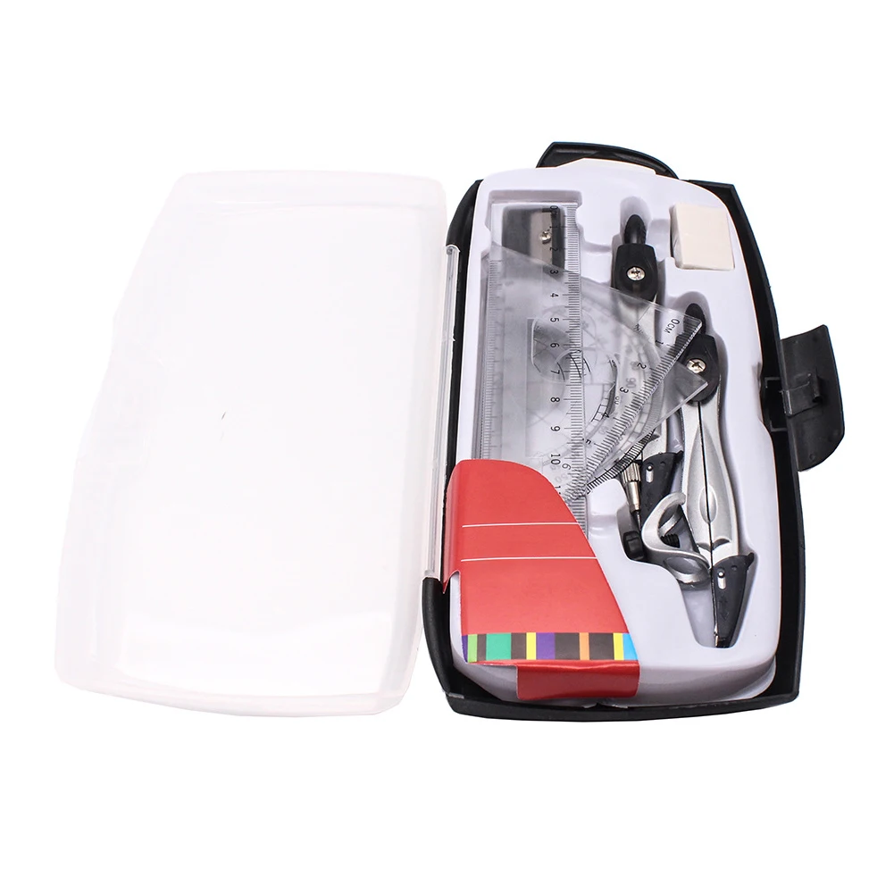 10 шт. Набор для рисования квадраты математические канцелярские компасы набор