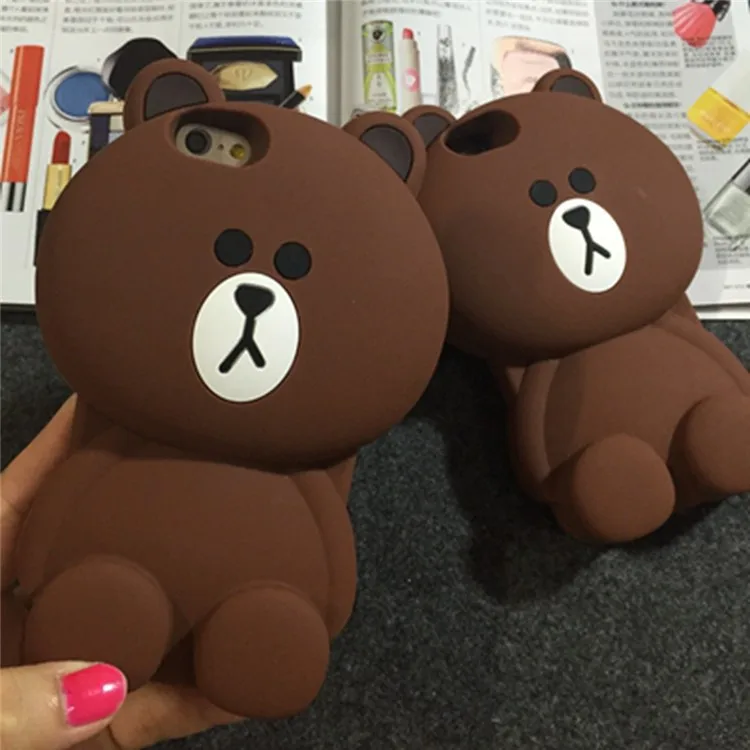 3D стильная футболка с изображением персонажей видеоигр Сумка-медведь для iPhone 5 C 5S