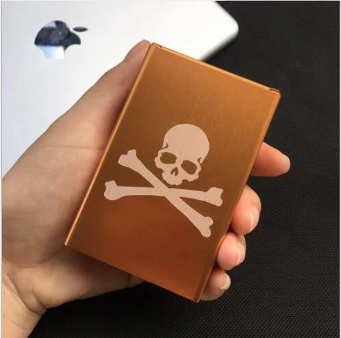 2018 new fashion metal cigarette case supre ultra thin Aluminium alloy box can held 20 cigarettes | Дом и сад