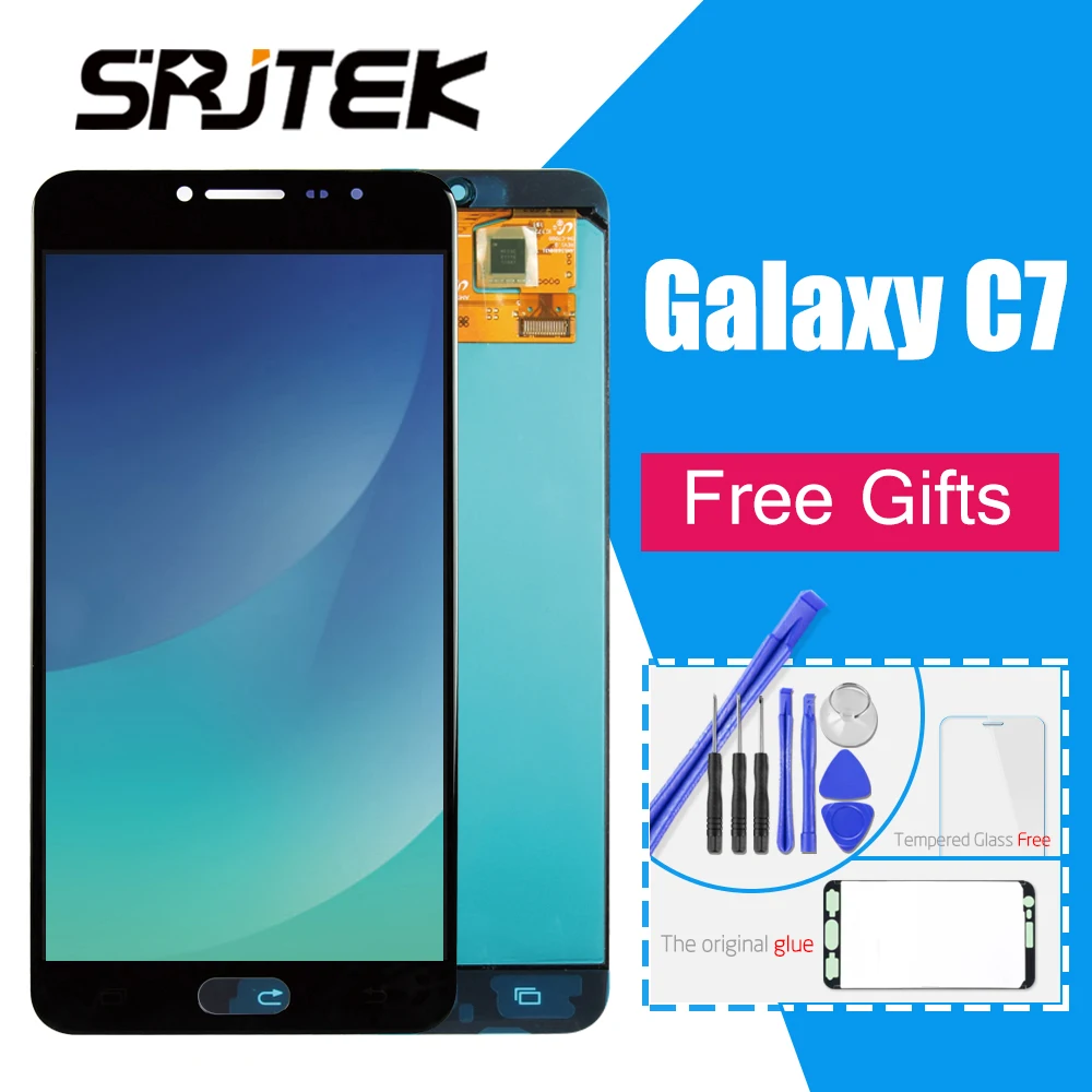 

Original 5.7" AMOLED LCD for SAMSUNG Galaxy C7 LCD Display C7000 Touch Screen Digitizer Replacement For Samsung C7 LCD