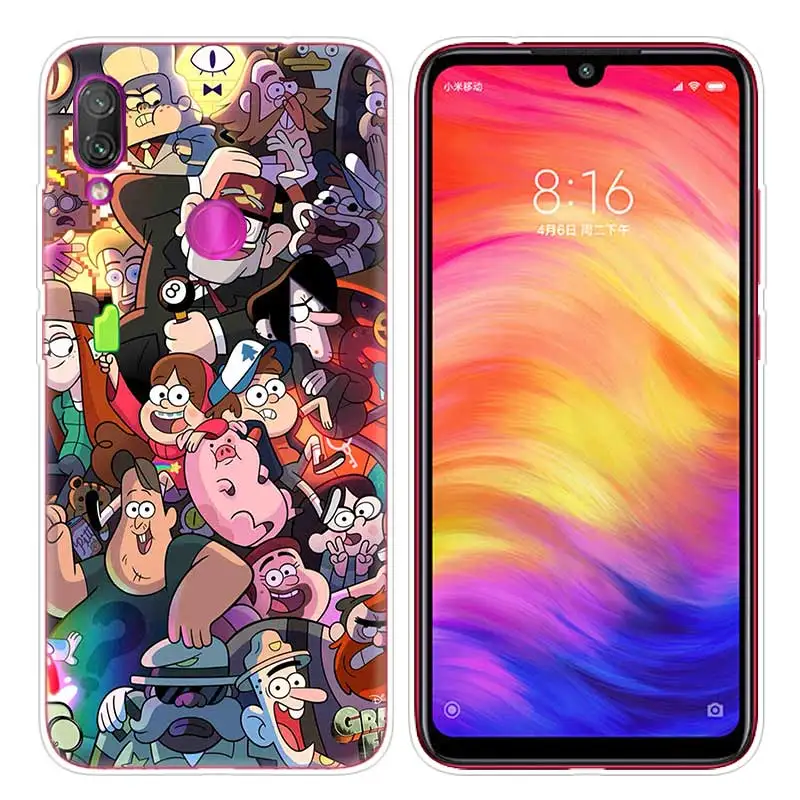 004 Силиконовый чехол для Xiao mi Red mi Note 7, 6, 5 Plus, mi A2, 8 Lite, Pro Prime Play, чехол для телефона, чехол s, Гравити Фолз - Цвет: 004