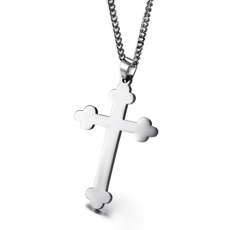 Длинные Цепи золото/серебро православные Подвески с крестом кулон мужские