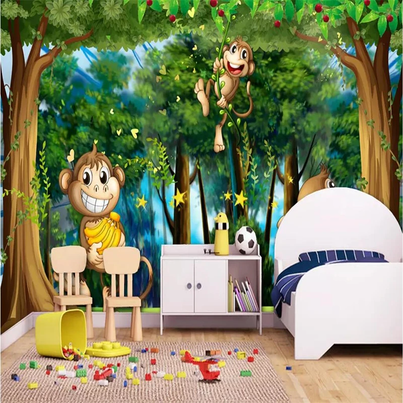 beibehang Custom photo wallpaper mural fantasy forest animal park kingdom children's room kids papel de parede | Обустройство