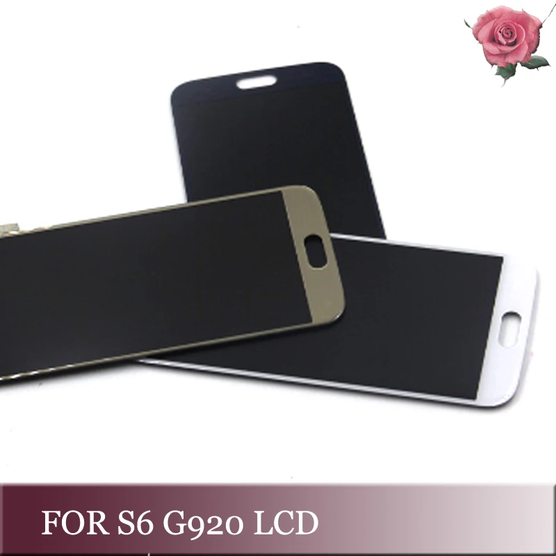 Класс AAA для Samsung galaxy S6 G920A G920F SM G920 ЖК дисплей сенсорный экран дигитайзер