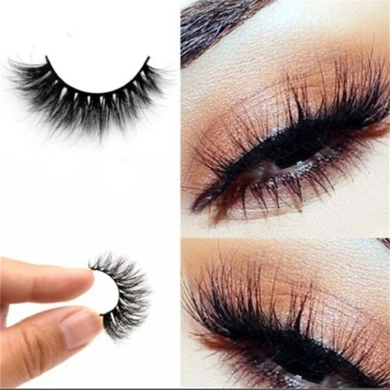 5 пар/уп. натуральные длинные толстые накладные ресницы ручной работы мягкие