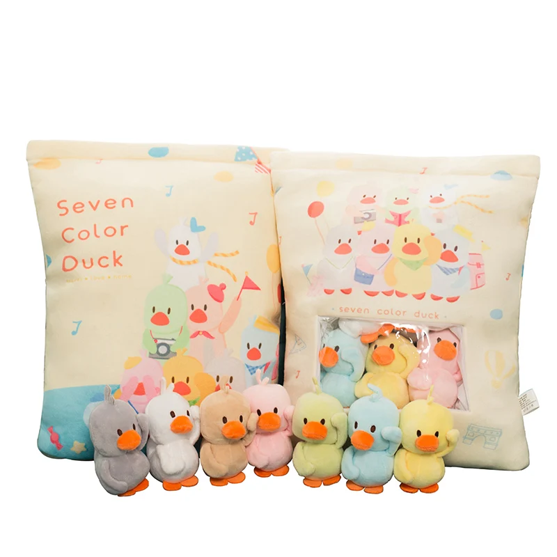 

New product Cute Little yellow duck Plush toy Pillow cushion soft Filled doll Baby sleeping toy Children like kids toys