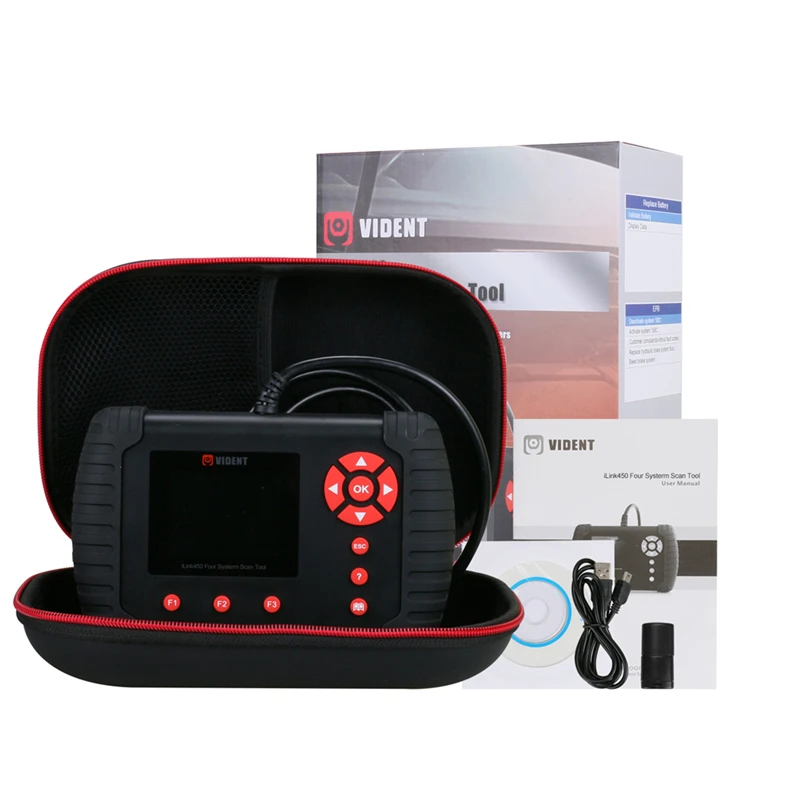 VIDENT iLink450 OBD2 сканер считыватель кодов для ABS SRS система Поддержка сброса масла EPB SAS