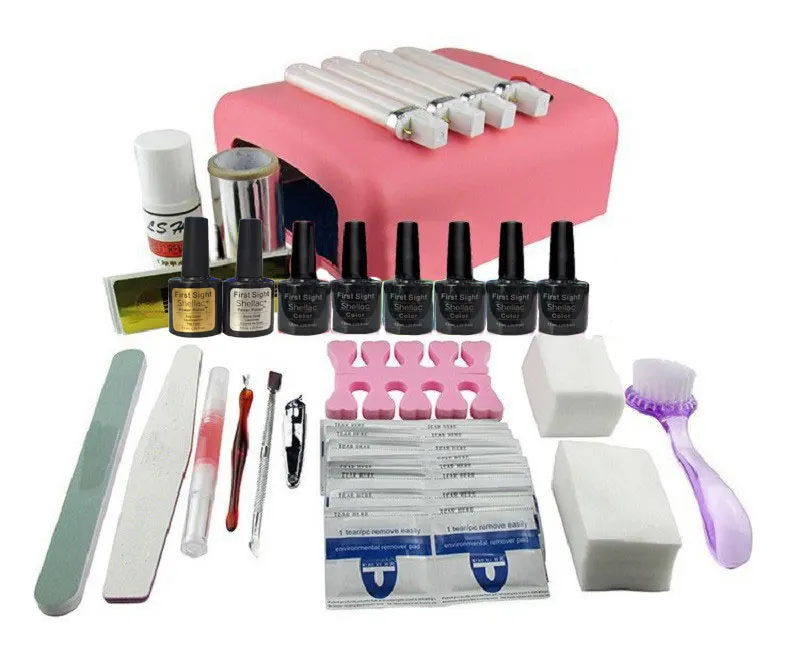 Набор гель лаков для УФ лампы 36 Вт|nail art tools|gel kits uvgel polish set |