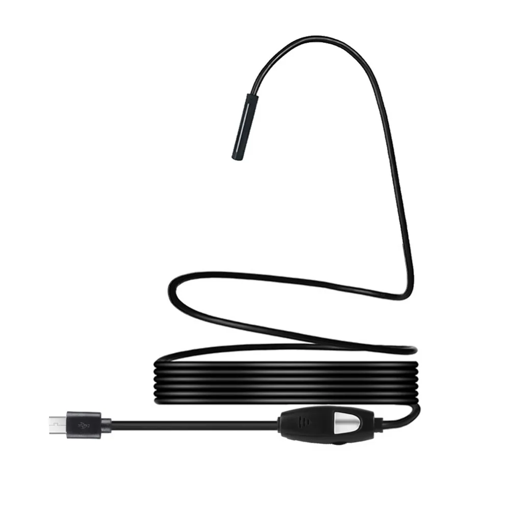 Usb эндоскоп 5 мм кабель 0 3 МП 2 м бороскоп для мини камер Android OTG USB камера змея