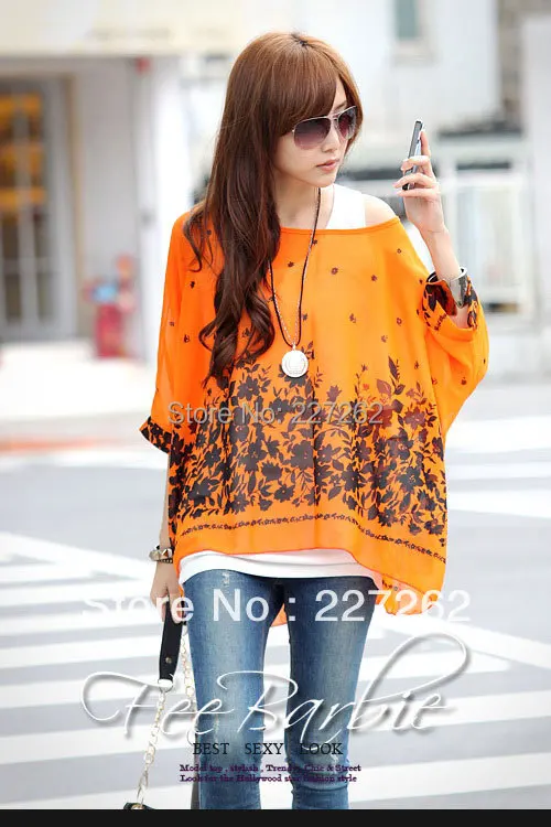 2015 new best summer women chiffon dresses fashion Bohemia print chffion wide size very cheap with good quality blouse |
