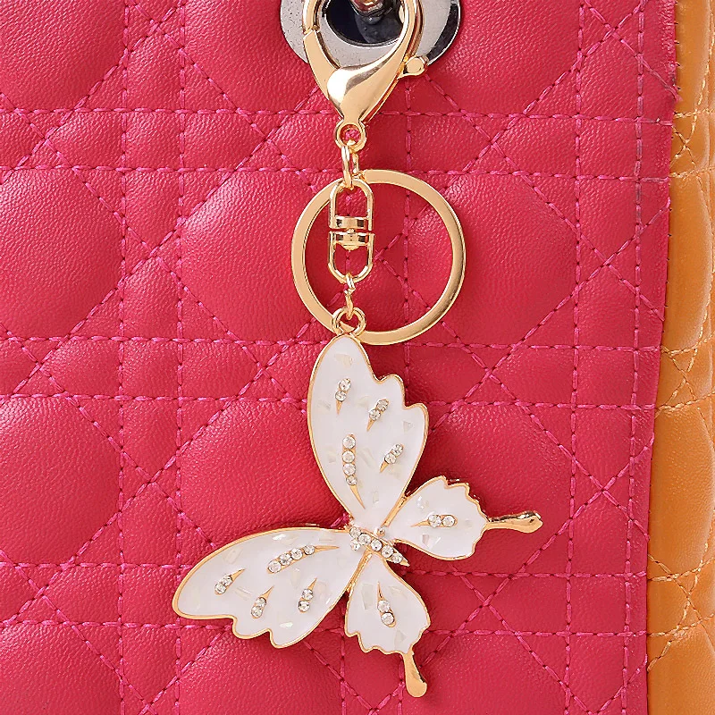 Высокое качество Шарм милый брелок в виде бабочки креативный Кристальный Брелок