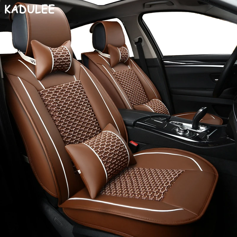 Чехлы для сидений автомобиля KADULEE ice silk для Mazda 3 6 2 C5 CX-5 CX7 323 626 M2 M3 M6 Axela Familia чехлы для сидений автомобиля