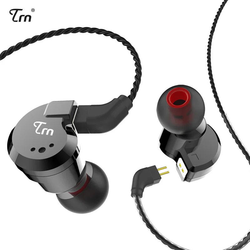 Наушники TRN с гибридной технологией 2DD + 2 BA гарнитура для бега и спорта Hi-Fi монитор