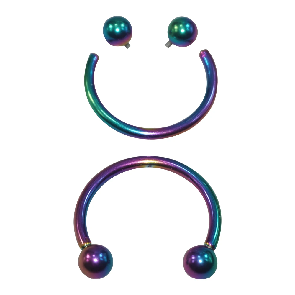 Диаметр 24 мм Съемный шарик из нержавеющей стали цветное металлическое кольцо для