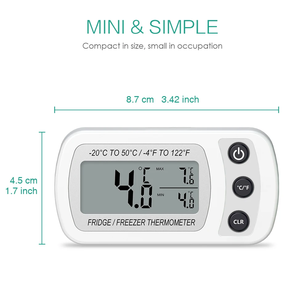 Цифровой термометр ORIA Mini ЖК-дисплей удобный датчик температуры измеритель
