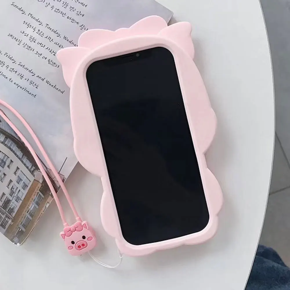 Lovely Soft Case For iPhone X XR XS 10 MAX Cover Piggy 8 Plus 7Plus 6 6s Cute Phone Fundas Coque |