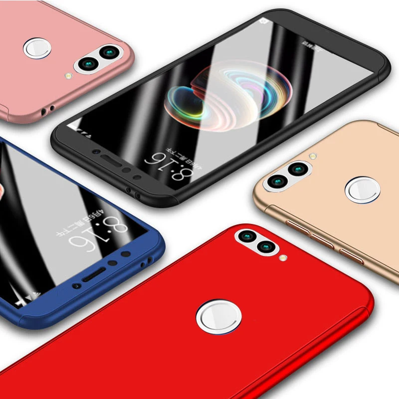Чехол с полной защитой 360 градусов для Huawei Honor 7X 6X 5X Ультратонкий матовый жесткий