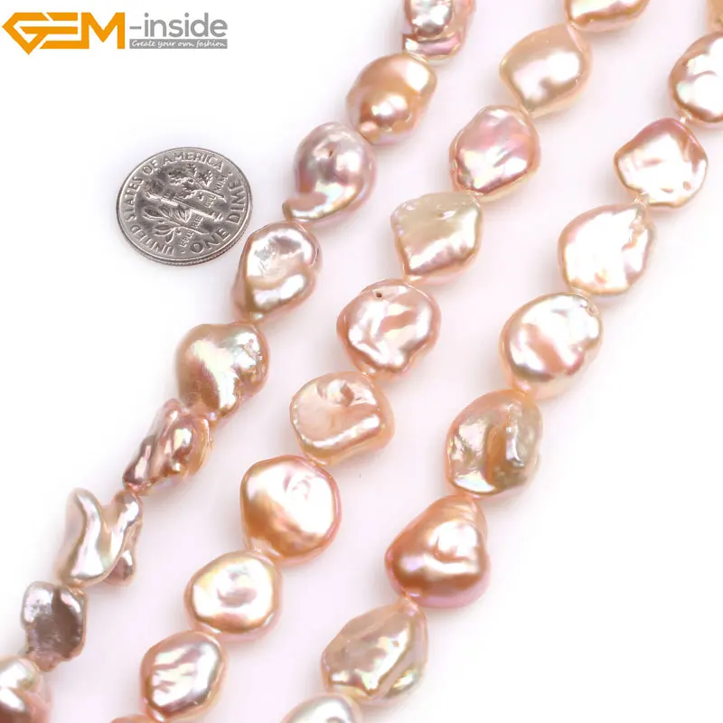 Натуральный белый Бесплатная форма картофеля ядерный Эдисон блеск жемчуг бусины