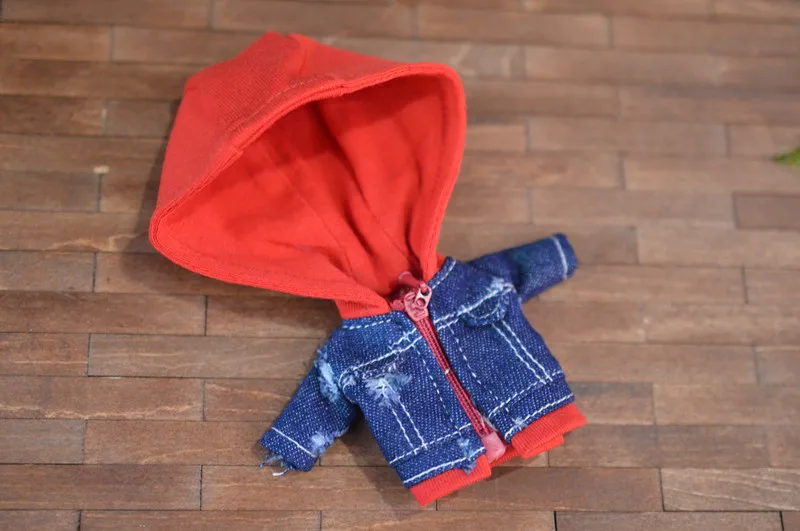 

Obitsu11 OB11 doll coat Ripped denim jacket suitable for 1/12 size doll OB11 GSC doll accessories doll clothes