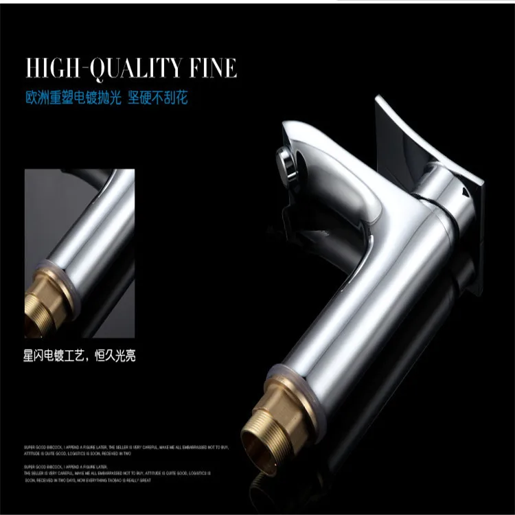 Бесплатная доставка полированный хромированный кран для ванной комнаты с одной