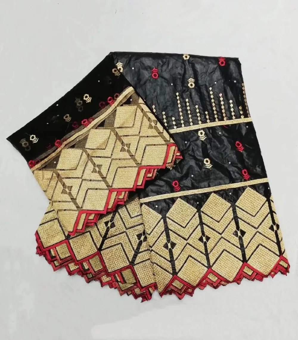 Красная французская кружевная ткань в нигерийском стиле Fabrics2019 Африканский