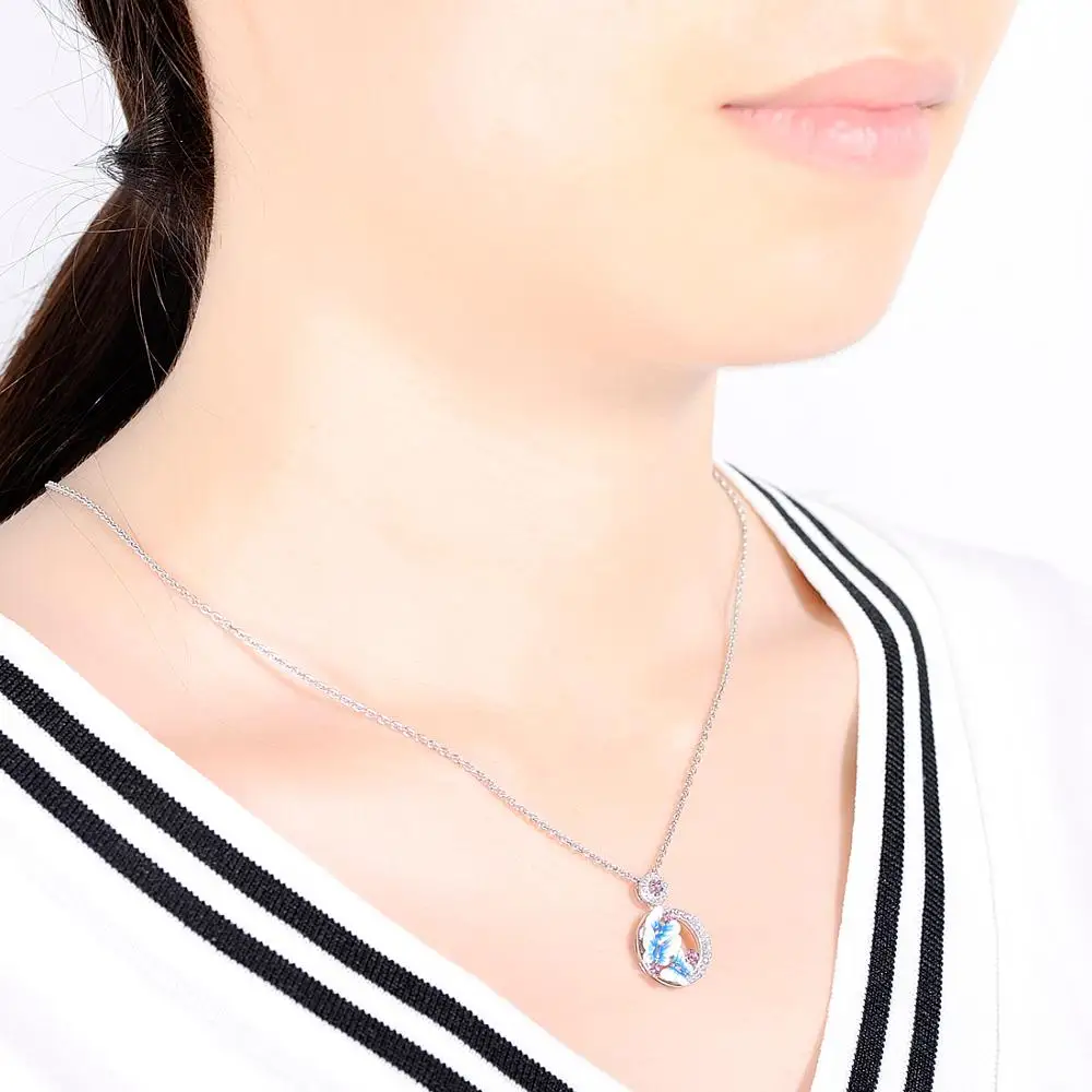 Женские серебряные ожерелья Santuzza подвески из стерлингового серебра 925 пробы с