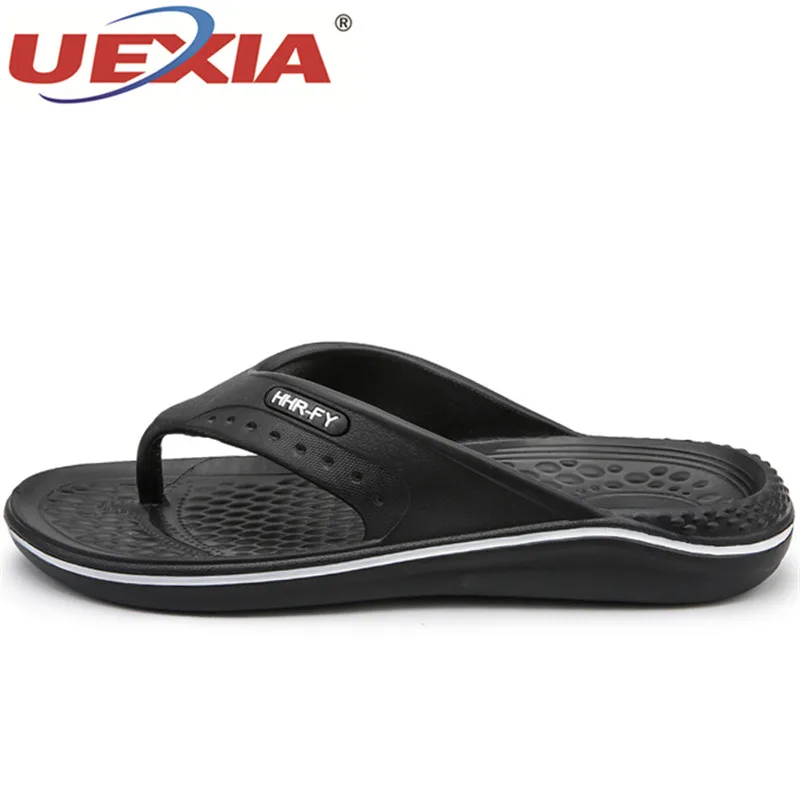 UEXIA Пляжные сланцы Повседневное Slip-on Туфли без каблуков сандалии Мужская обувь
