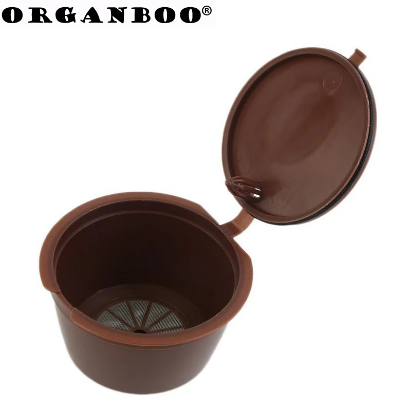 ORGANBOO 2 шт. коричневые многоразовые Многоразовые капсулы для кофе пищевой пластик