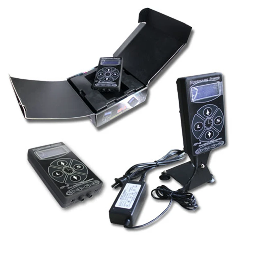 Черный Hurricane HP-2 LCD тату источник питания Двойной Профессиональный цифровой
