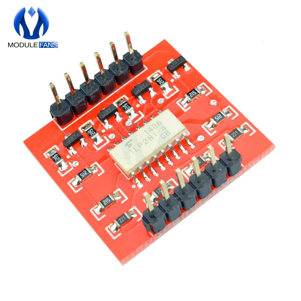 TLP281 4 CH 4-канальный оптоизолятор IC модуль для Arduino Плата расширения высокий и низкий уровень оптопара изоляции 4 канала