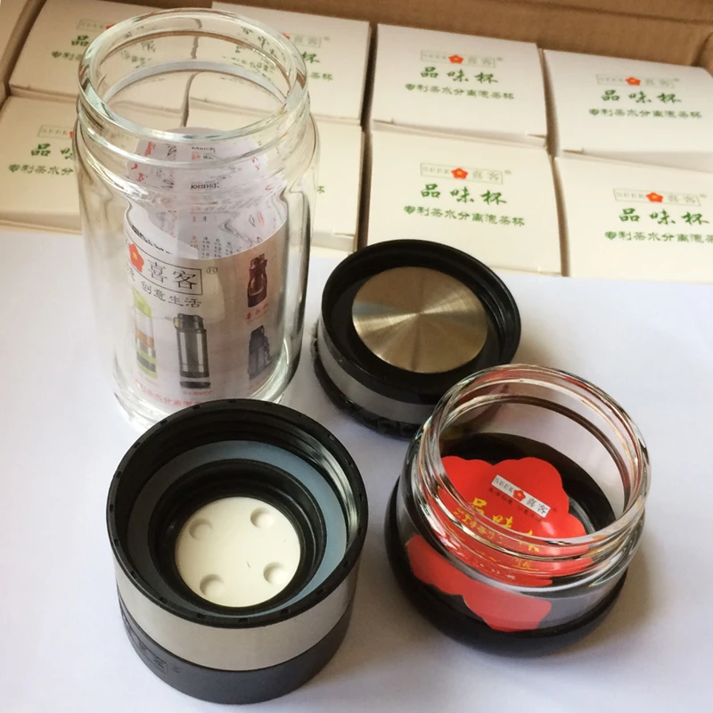 Бутылка для чая/стеклянная изоляционная разделительная двойная глина крутая