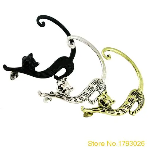 3 цвета Ретро винтажный панк готический медный Кот киска ухо манжеты для женщин