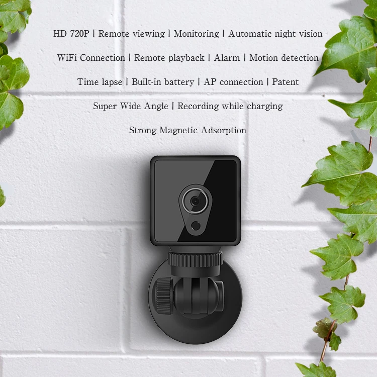 Мини камера Camsoy S1 H.264 WiFi Cookycam 1080P HD IP P2P ночное видение Обнаружение движения