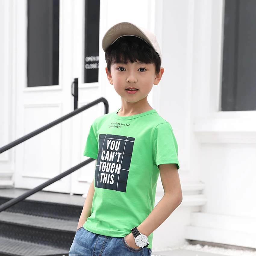 Новинка 2019 года летняя футболка для мальчиков повседневная детская одежда