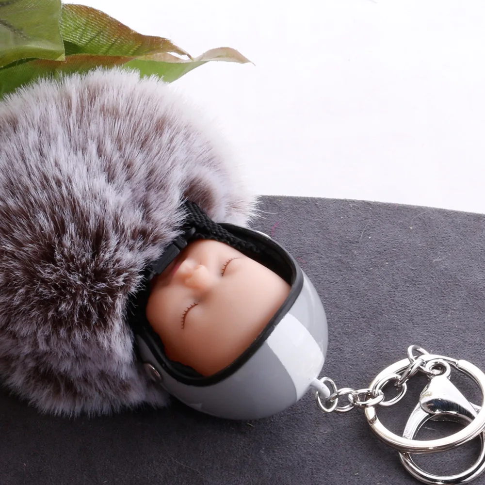 Новинка плюшевая Спящая кукла Kawaii брелок мягкий на ощупь милый детский для