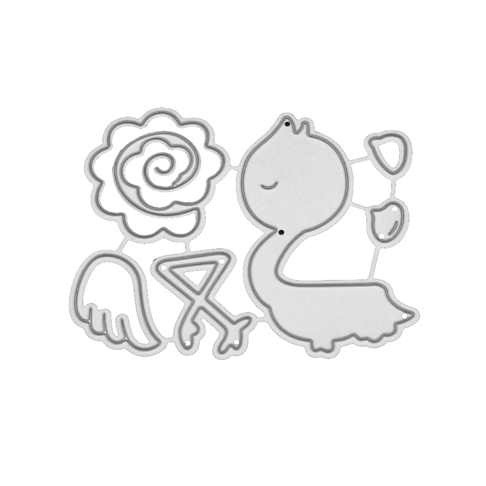 Цветы и птицы резки металла умирает для DIY Скрапбукинг тиснение бумажные